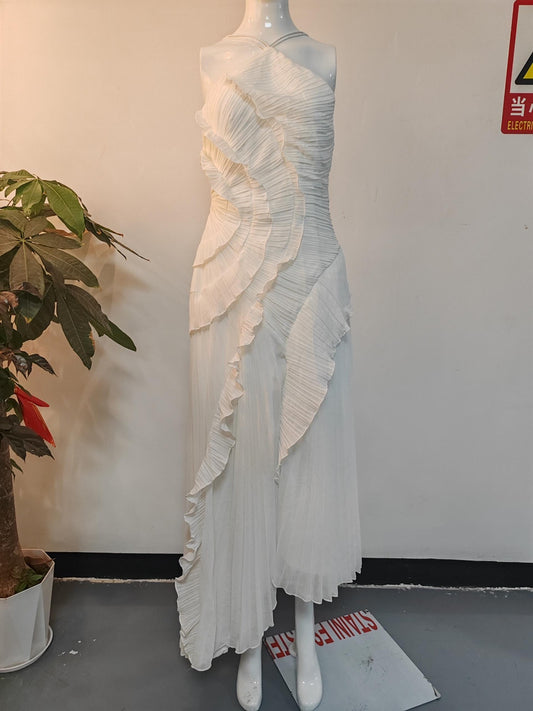 Women's Fashion Tube Sexy Backless Slit Tassel Tops